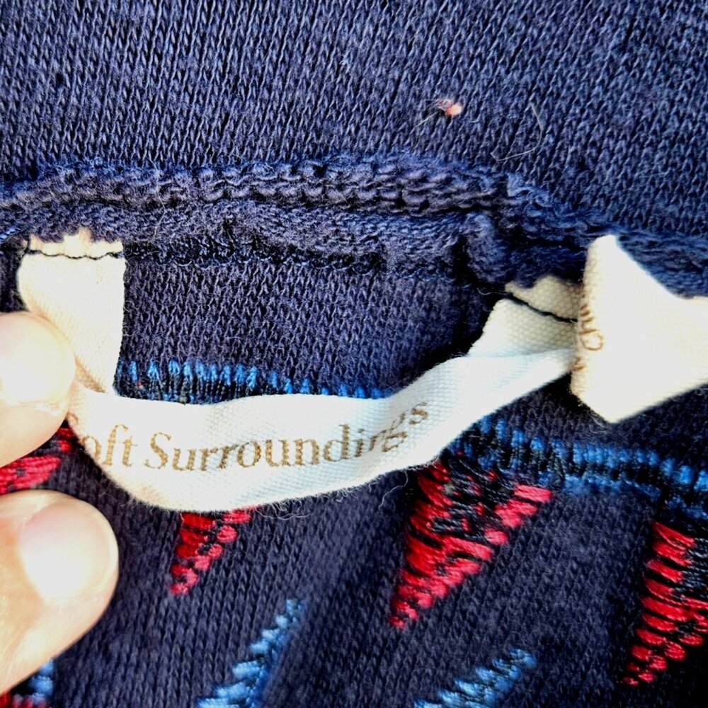 Soft Surroundings Embroidered Patchwork Boho Drap… - image 3